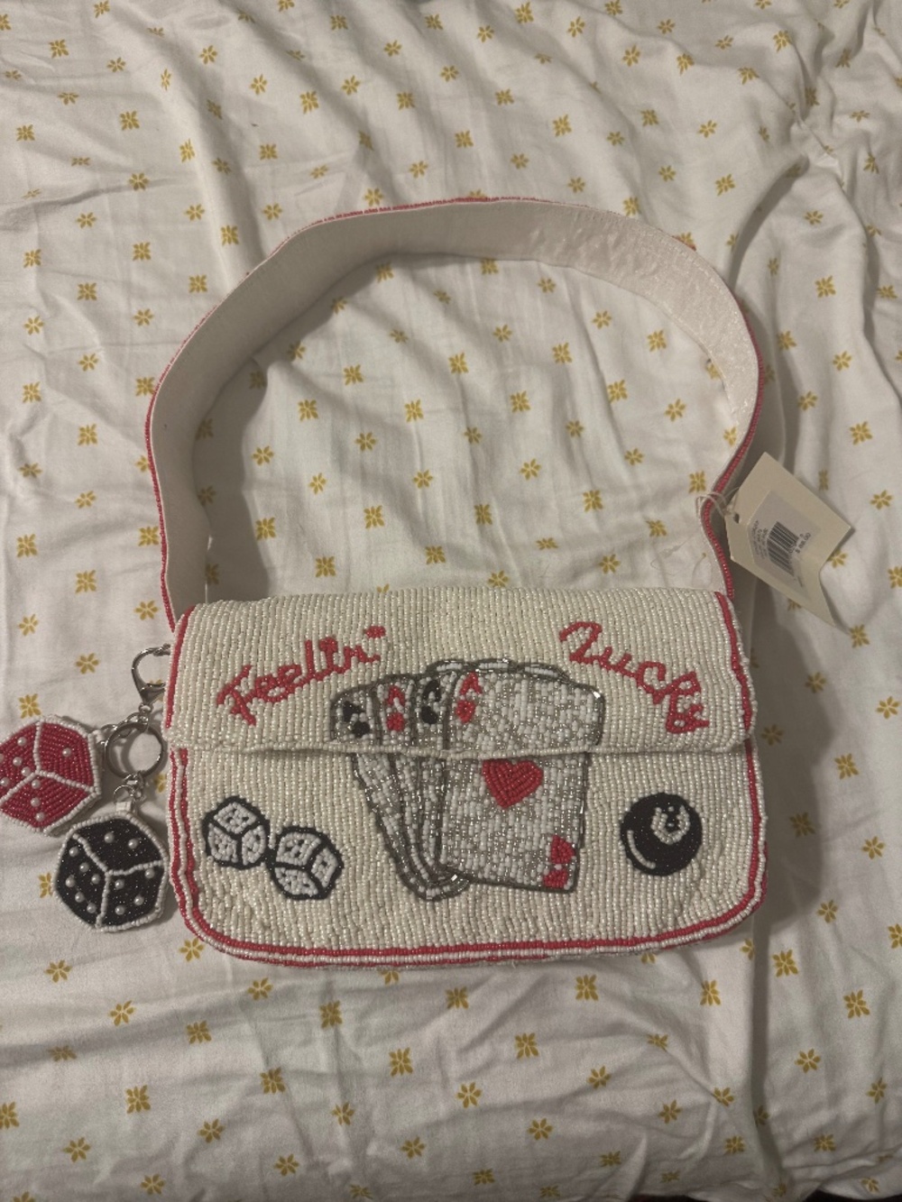 Sol & Mer poker beaded bag